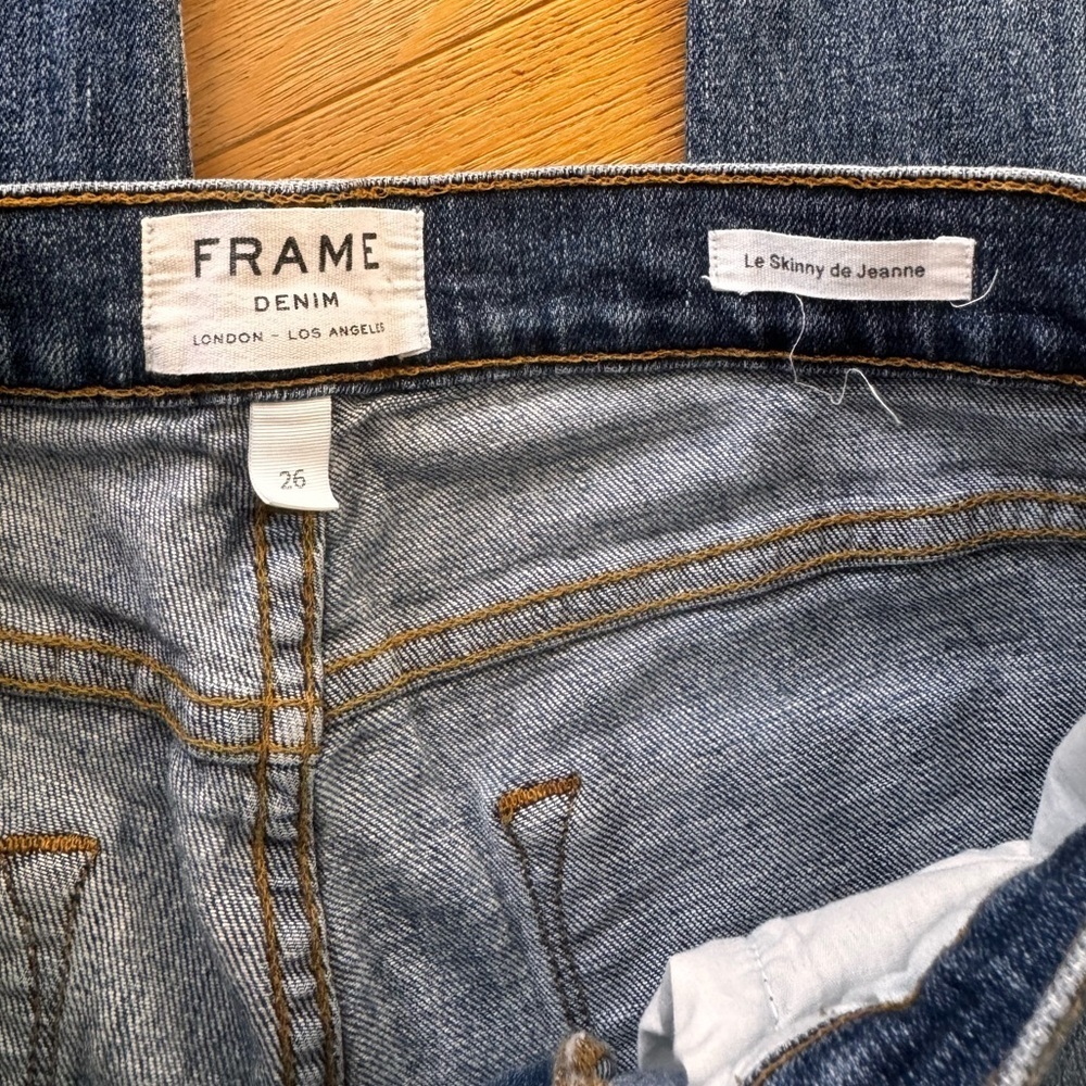 FRAME Le Skinny de Jeanne Raw Hem size 26 - Picture 7 of 10